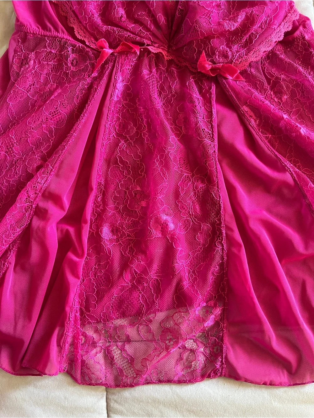 Fredericks of Hollywood Padded Lace Slip